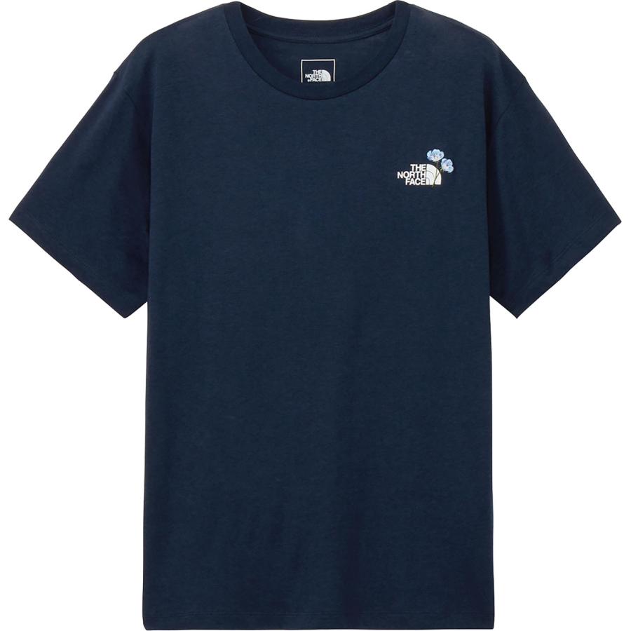THE NORTH FACE 半袖シャツ フラワー柄 ネイビー系 THE NORTH FACE 半袖シャツ フラワー柄 ネイビー系
