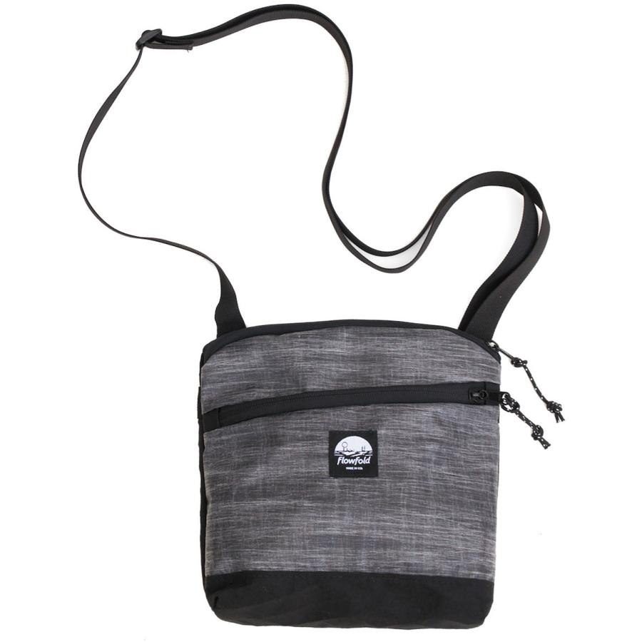 Flowfold フローフォールド ミューズ　レディース　ヘザーグレー　クロスボディバッグ　ショルダー　サコッシュ　ポーチ FFXB042000