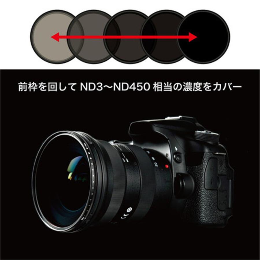 定番公式通販 ケンコー・トキナー　Kenko　Tokina バリアブルND Initial イニシャル 72mm 高濃度NDフィルター 可変NDフィルター 減光フィルター カメラアクセサリー