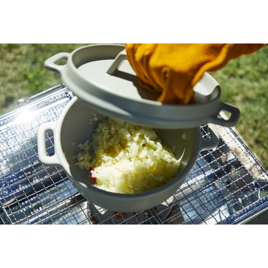 ロゴス LOGOS LOGOS×萬古焼 楓印 ダッチオーブン キャンプ グランピング 料理 調理 BBQ バーベキュー キャンプ用品 防災 ごはん 調理器 デイキャンプ 登山  81の画像