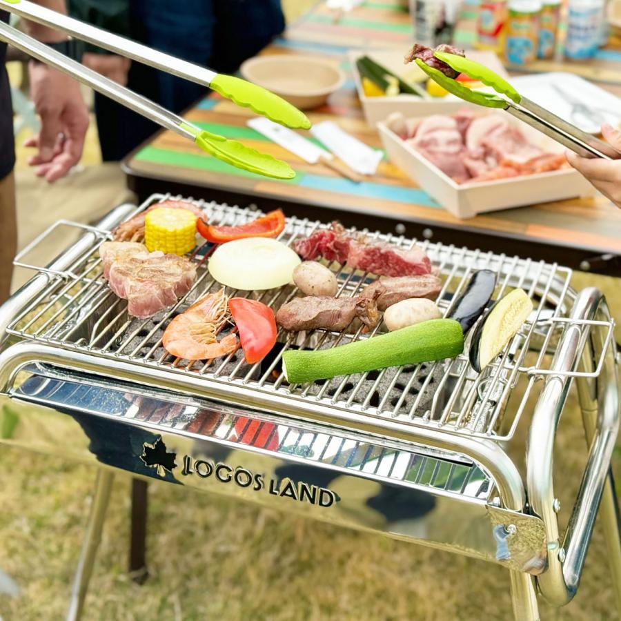 LOGOS（ロゴス） 極太ステンレス焼網 M 43.5×29.5cm 焼き網 3.5mm