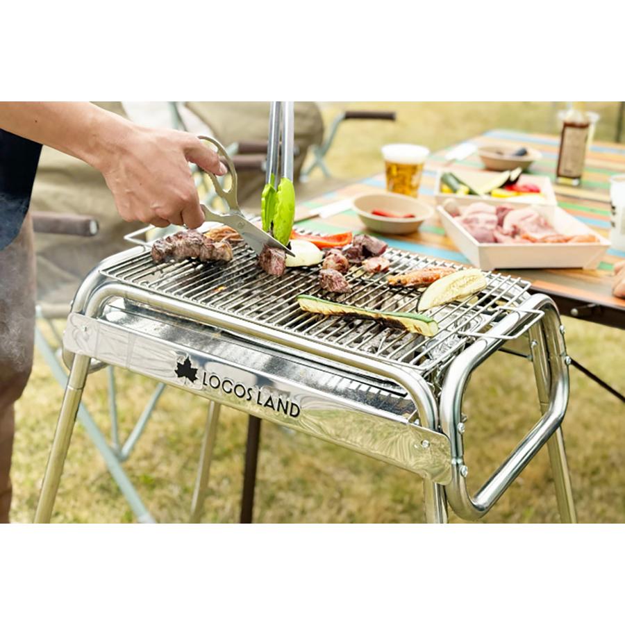 LOGOS（ロゴス） 極太ステンレス焼網 XL 70.3×29.5cm 焼き網 3.5mm