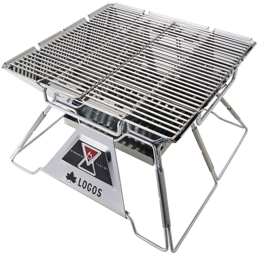 特価品 LOGOS ロゴス LOGOS the ピラミッドTAKIBI M コンプリートDX 81064178 焚き火台 バーベキューグリル 調理スタンド キャンプ 焚き火 たき火台 焚火台 LOGOS（ロゴス） LOGOS LOGOS the ピラミッドTAKIBI M ・コンプリート