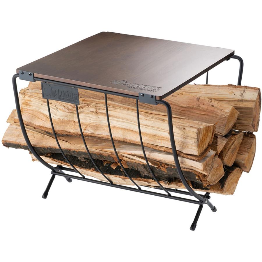 美しい ロゴス Logos ワイド薪ラックウッドテーブル 焚き火 焚火 たき火 燃料 ストック コンパクト収納 キャンプ ア 珍しい Kwsrbd Com