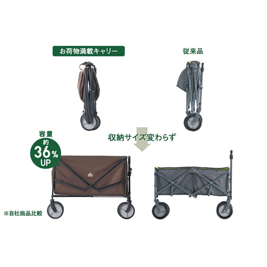 ロゴス LOGOS LOGOS お荷物満載キャリー ワンタッチ開閉式 大容量 カート ワゴン ギア キャンプ 収納 ピクニック BBQ バーベキュー 折りたたみ レジャ_6