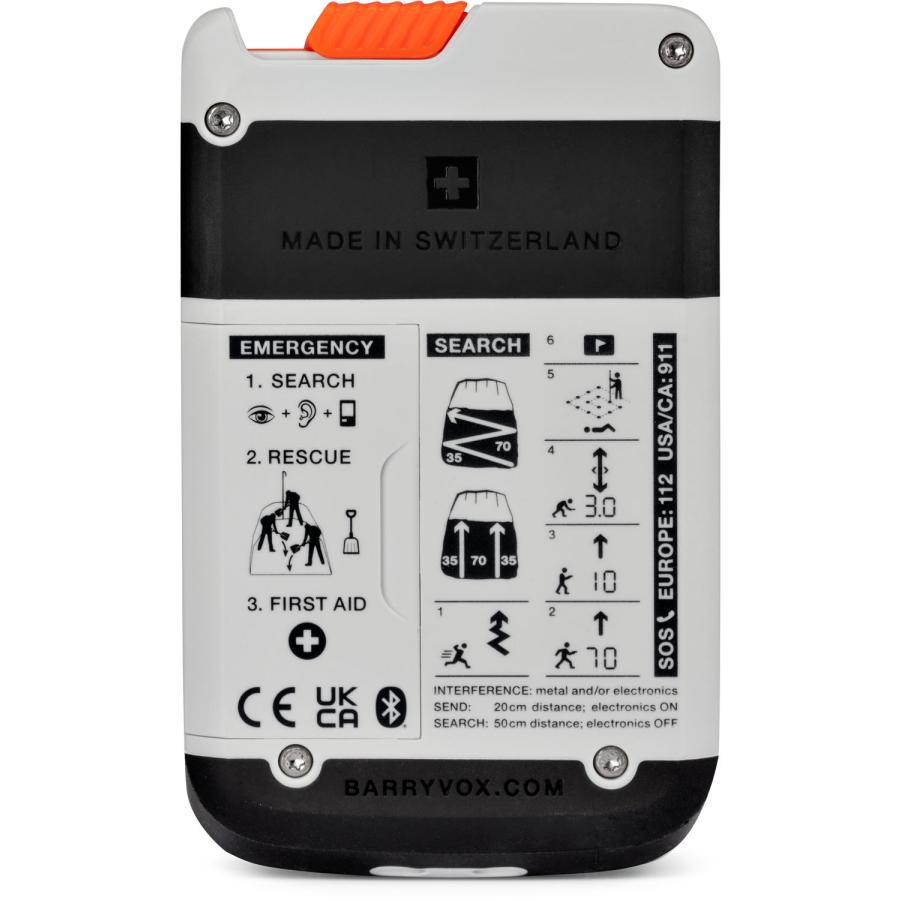 マムート MAMMUT Barryvox 2 バリーボックス バリボックス アバランチビーコン 小型 救助 レスキュー 雪崩 2620-00370 ホワイト 白 セルフテスト機能 聴覚ガイ | MAMMUT | 01