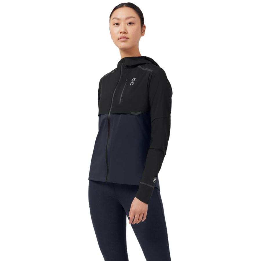 オン On ウェザージャケット レディース ブラック／ネイビー Weather