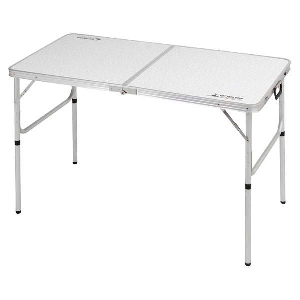 キャプテンスタッグ CAPTAIN STAG ラフォーレアルミツーウェイテーブル アジャスター付 〈M〉120×60cm  UC0510の画像