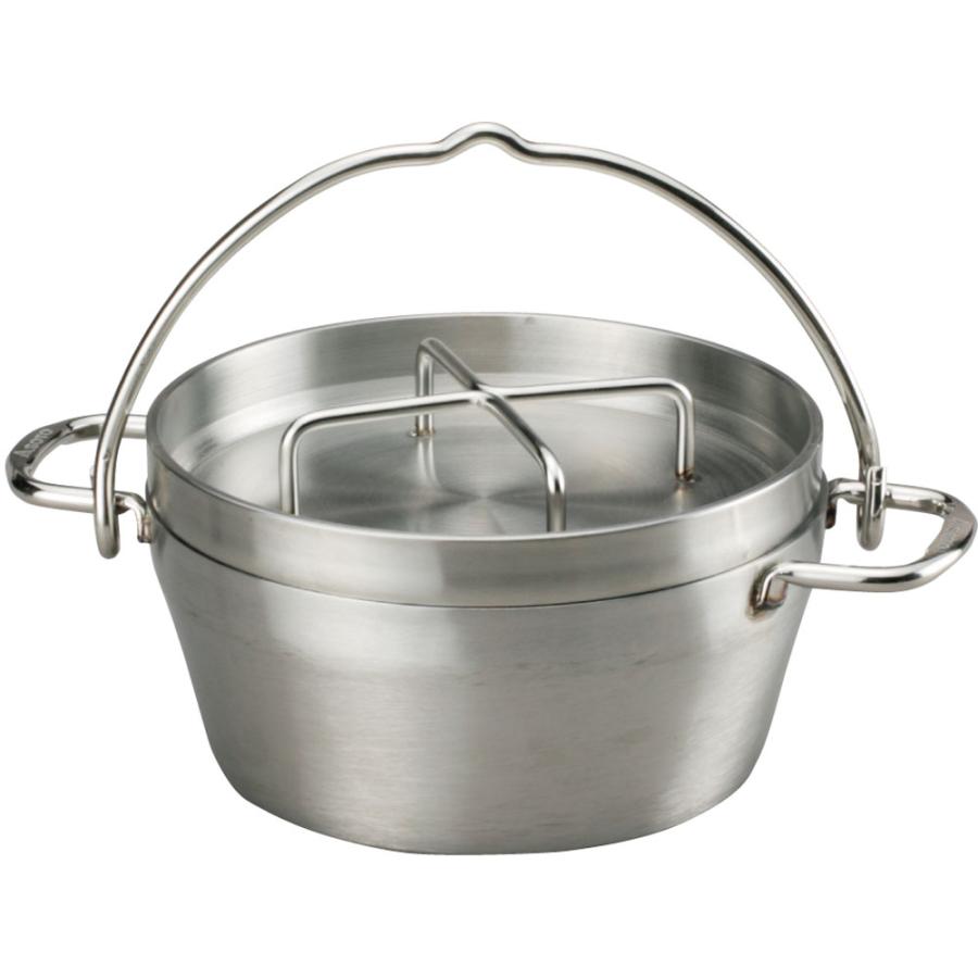 ソト SOTO アウトドア ステンレスダッチオーブン 8インチ ST-908 調理器具 鍋 クッカー 多熱源対応 IH200V クッキング シーズニング不要 キャンプ BBQ バーべキュー  ST908 SOTO ソト ステンレスダッチオーブン 8インチ ST-908 調理器具 鍋