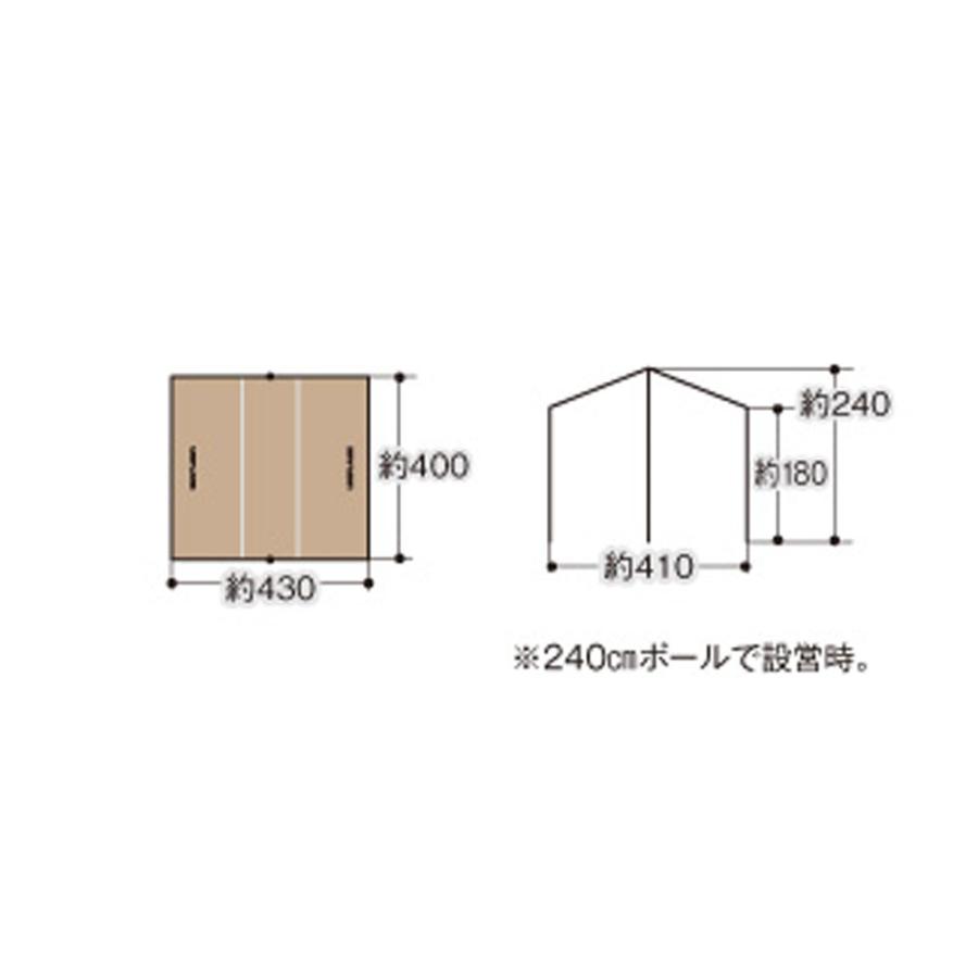 UNIFLAME（ユニフレーム） UNIFLAME REVOスクエアタープ4×4TAN
