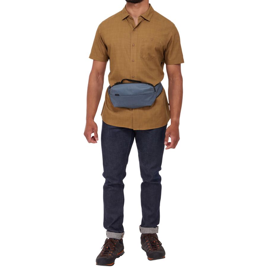 スーリー THULE アウトドア Thule Aion Sling Bag Dark Slate 2L ウエストバッグ ヒップバッグ ボディバッグ ワックス加工生地 ダメージ加工生地  3205019 スーリー THULE Thule Aion Sling Bag Dark Slate 2L ウエストバッグ