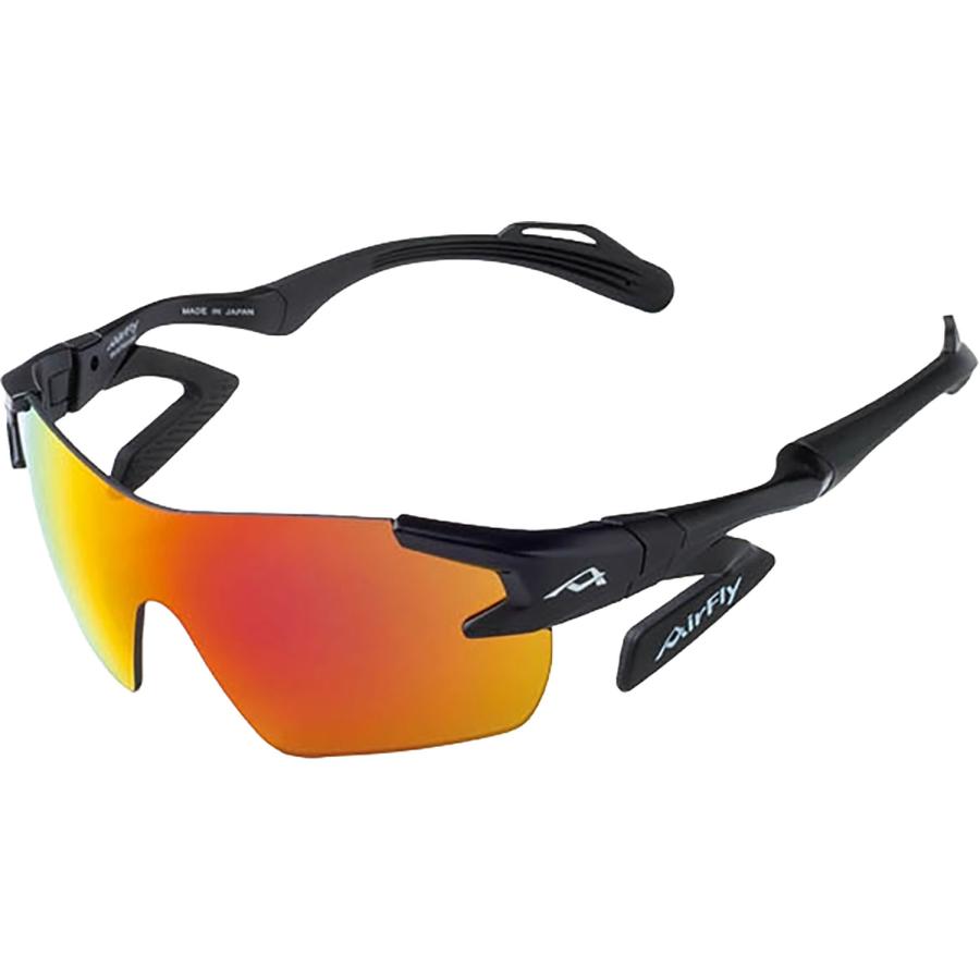 エアフライ Airfly 鼻パッドのないスポーツサングラス AF-901 C-1K BLACK MATT 可視光線透過率14 UVカット率99以上 キッズ 子供 メガネ 熱中症対策  AF901C1K エアフライ Airfly 鼻パッドのないスポーツサングラス AF-901 C-1K