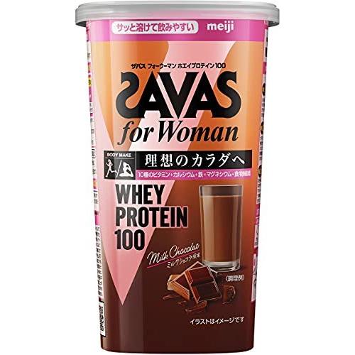 明治 ザバス(SAVAS) for Woman ホエイプロテイン100 ミルクショコラ風味 294g