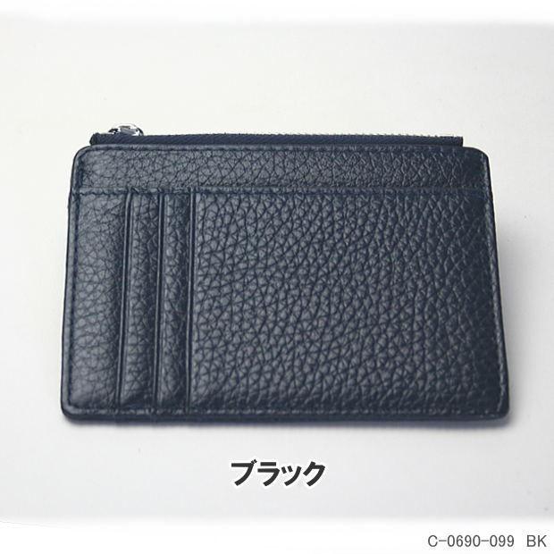 カードケース付小銭入れ 本革製 薄型コインケース : システム手帳