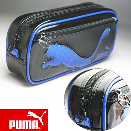 PUMA（プーマ） ペンケース 青色 かっこいい筆箱 : システム手帳