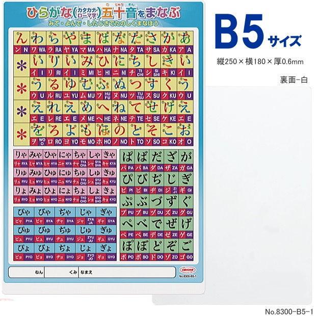 ひらがな下敷 五十音をまなぶ カタカナ ローマ字 学習したじき Kyouei 00 B5 1 システム手帳リフィル 筆箱専門店 通販 Yahoo ショッピング