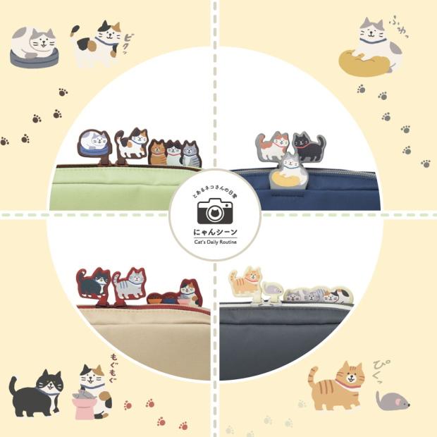 にゃんシーン ボックスペンポーチL  かわいい猫のペンケース　大容量　筆箱 |  | 08