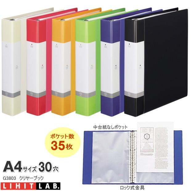 LIHIT LAB.（リヒトラブ） バインダーファイルA4 A4 30穴 付属ポケット