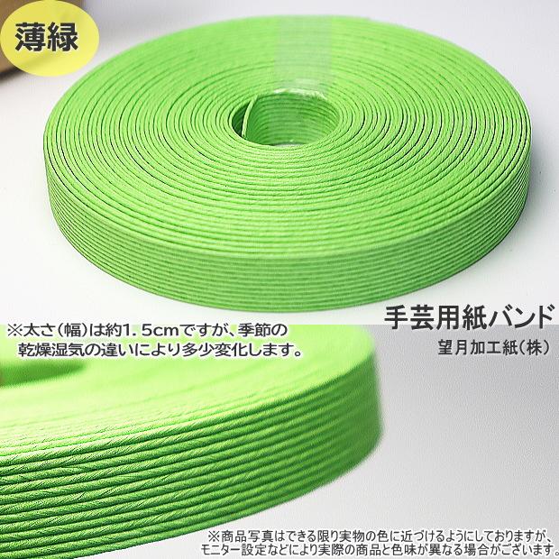 手芸用紙ばんど クラフトバンド 30m巻 幅15mm 12本どり 紙バンド