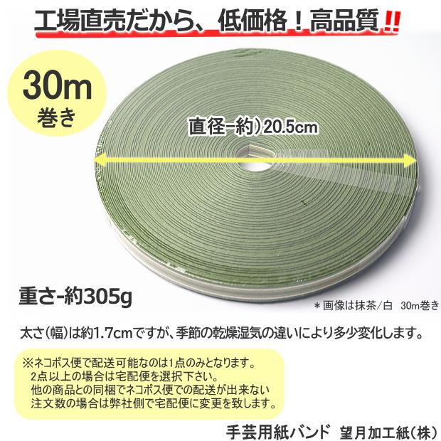 手芸用紙ばんど クラフトバンド 30m巻 幅17mm 紙バンド