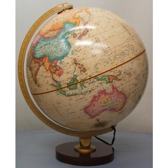 高級地球儀　アンティーク　希少　60cm リプルーグル地球儀 パノラマ・アンティーク型 高級 インテリア