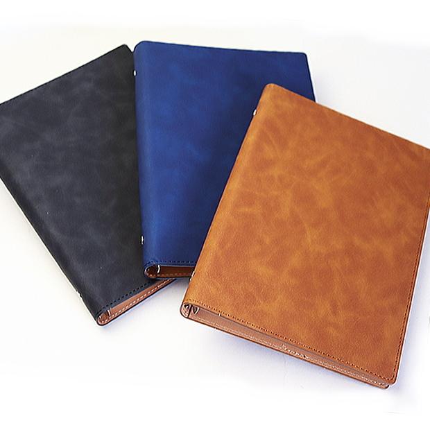 大人のシステム手帳 A5サイズ6穴 リフィルセット付 合皮製 : システム