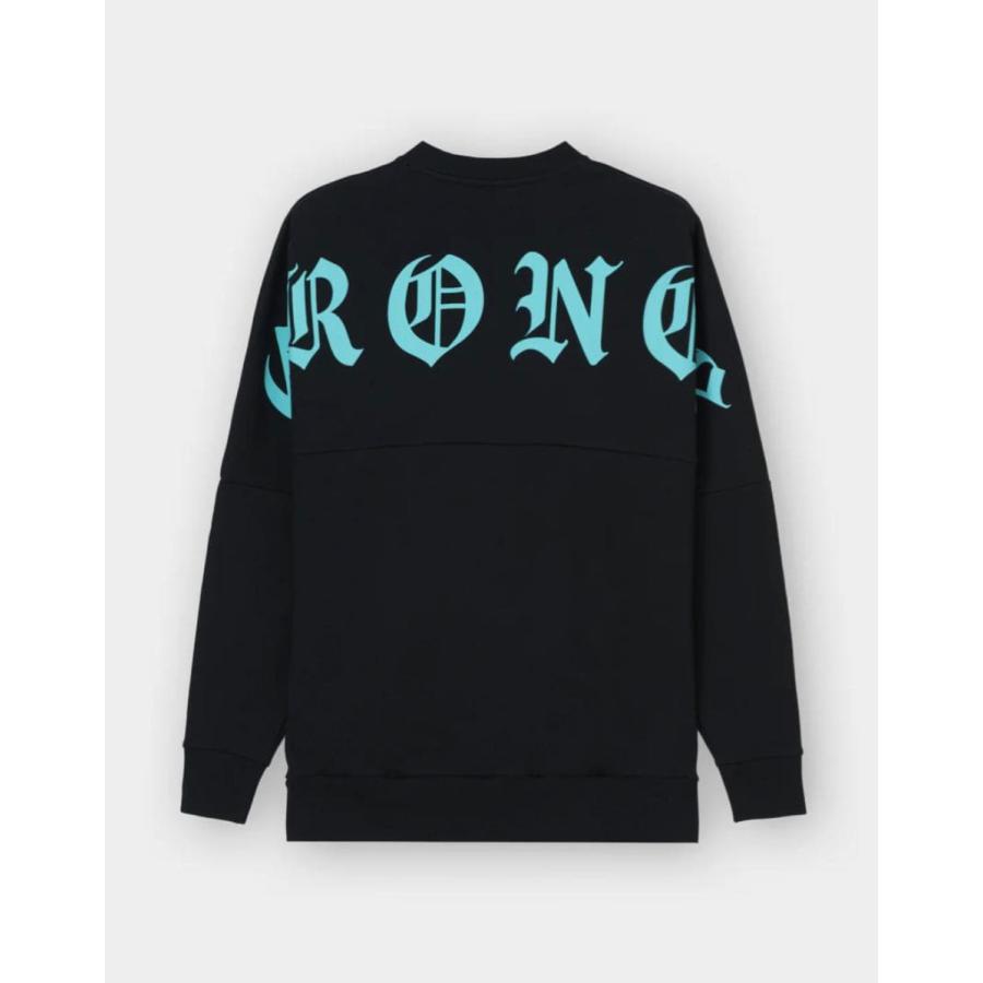 新作】CRONOS BLACKLETTER SWEAT【BLACK×BLUE】クロノス ブラック