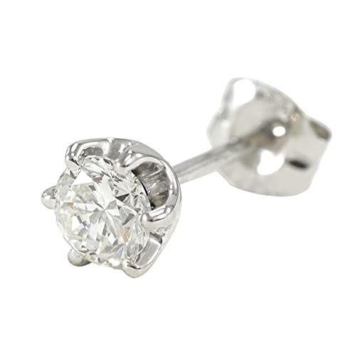 PT850 プラチナ ピアス(片耳) ダイヤ 約0.16ct 総重量約0.4g PT850 プラチナ ピアス(片耳) ダイヤ 約0.16ct 総重量約0.4g