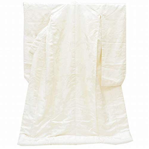 着物ひととき 白無垢 リサイクル着物 単品 可愛いクリスマスツリーやギフトが 正絹 花嫁衣裳 婚礼 裄66 5cm 結婚式 身丈186 5cm 打掛 白色系 花文様 Pp