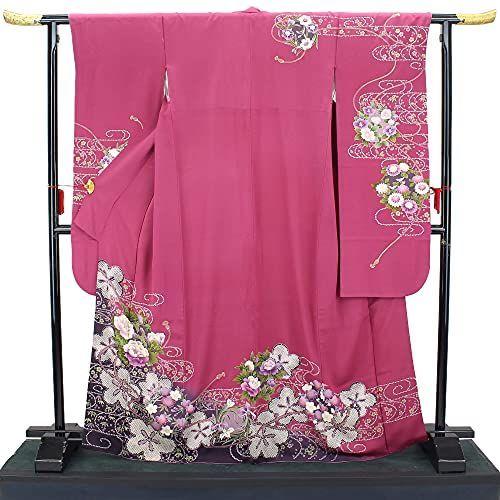 三田 アウトレット の中古 牡丹 振袖 レディースファッション リサイクル 花の丸 着物 成人式 結婚式 卒業式 舞台 販売 レディース フォーマル 正絹 ピンク 花柄 花の丸 牡丹 椿 裄66c イーマート あすつく の