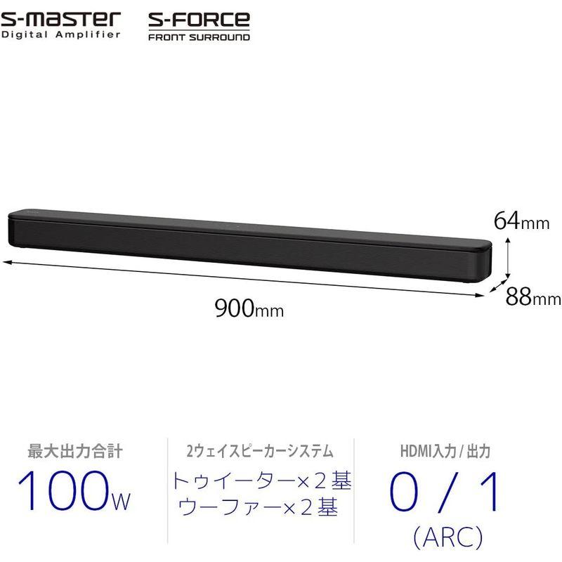 ソニー サウンドバー / HT-S100F 100Wハイパワー フロントサラウンド HDMI Bluetooth 対応 サウンドバー HT S100F 100Wハイパワー フロントサラウンド HDMI Bluetooth 対応