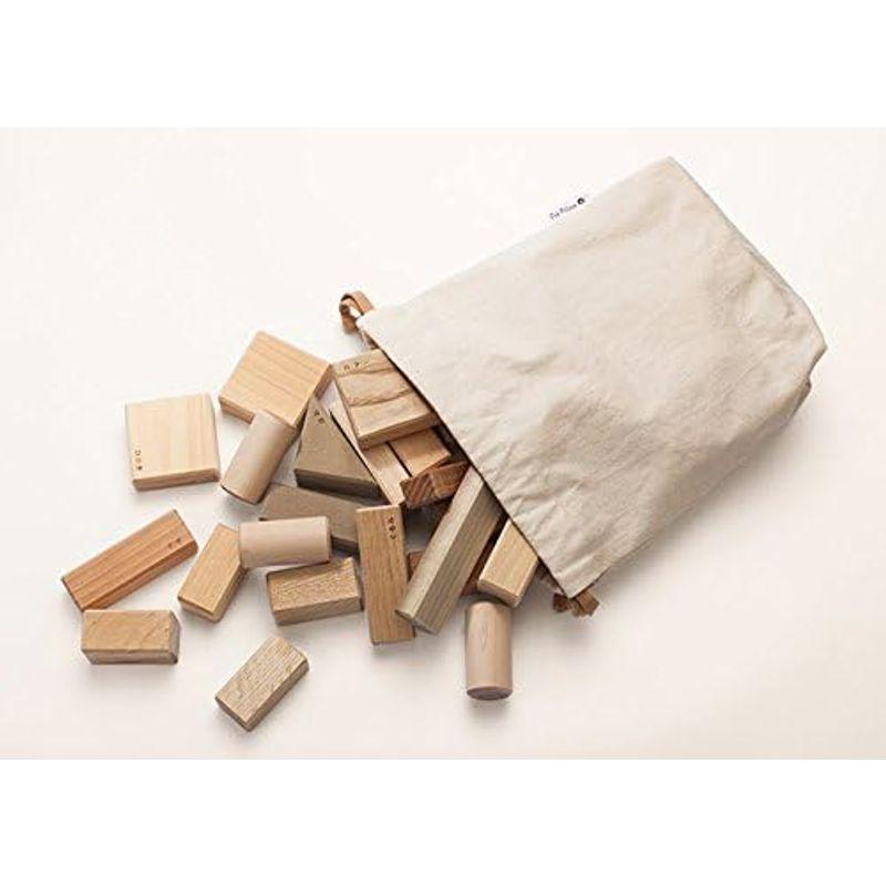 オークヴィレッジ 寄木の積木 ふくろ入り 国産材使用で無塗装、安心安全の木のおもちゃ 積み木 セット 知育 日本製 知育 寄木の積木 ふくろ入り 国産材使用で無塗装 安心安全の木のおもちゃ 積み木 セット 日本製