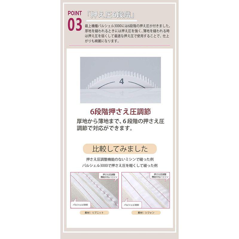 ジャノメ パルシェルシリーズ最上位モデル コンピュータミシン「NP3000」 ミシン