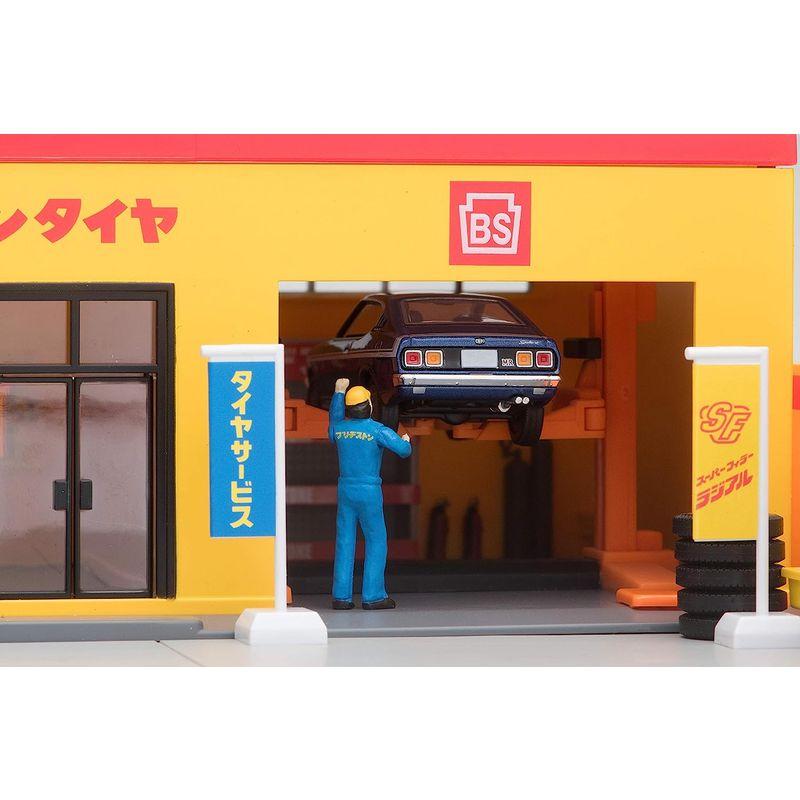 トミーテック トミカラマ ヴィンテージ 1/64 05b タイヤショップ (ブリヂストン) ミニカー用 ABS樹脂製 アクセサリー 完成品 トミカラマ ヴィンテージ 1/64 05b タイヤショップ ブリヂストン ミニカー用 ABS樹脂製 アクセサリー 完成品