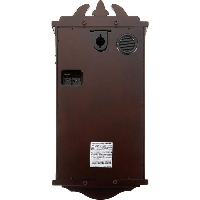 リズム(RHYTHM) 柱 掛け時計 電波 アナログ ペデルセンR 振り子 時報 木 茶 RHYTHM 4MNA03RH06 RHYTHM 掛け時計 電波 アナログ ペデルセンR 振り子 時報 4MNA03RH06 サイズ