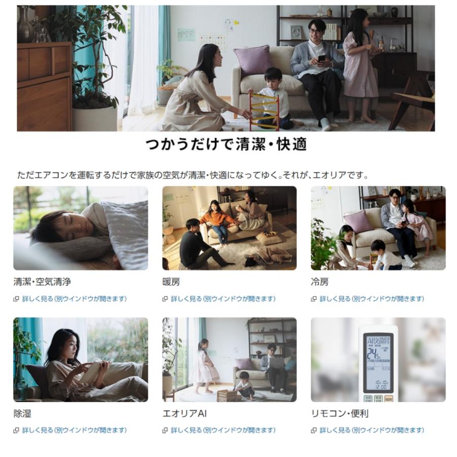 r*h様 Panasonic CS-363DEX 2023年モデル 冷暖房12畳 CS-363DEX-W パナソニック ルームエアコン Eolia エオリア EX