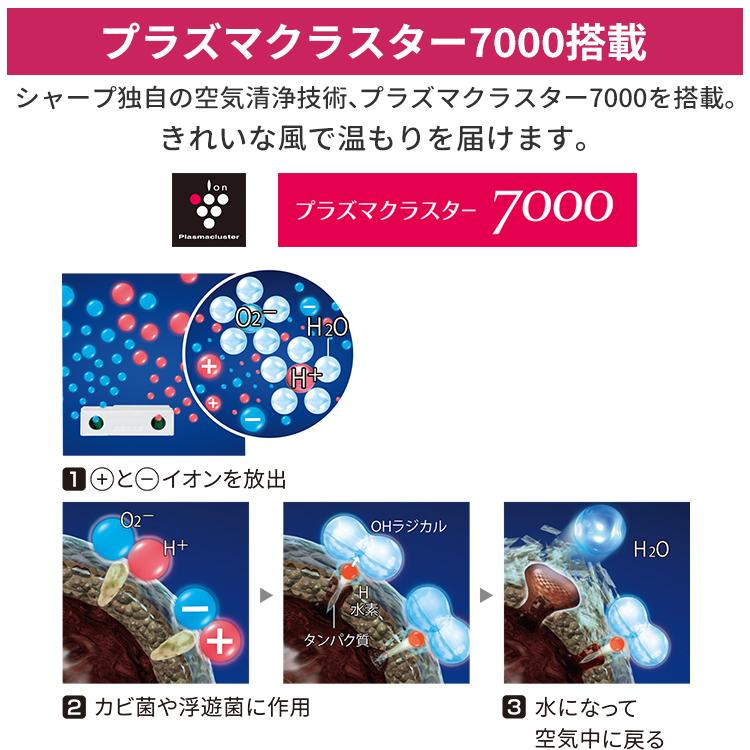 プラズマクラスター セラミックファンヒーター シャープ 電気
