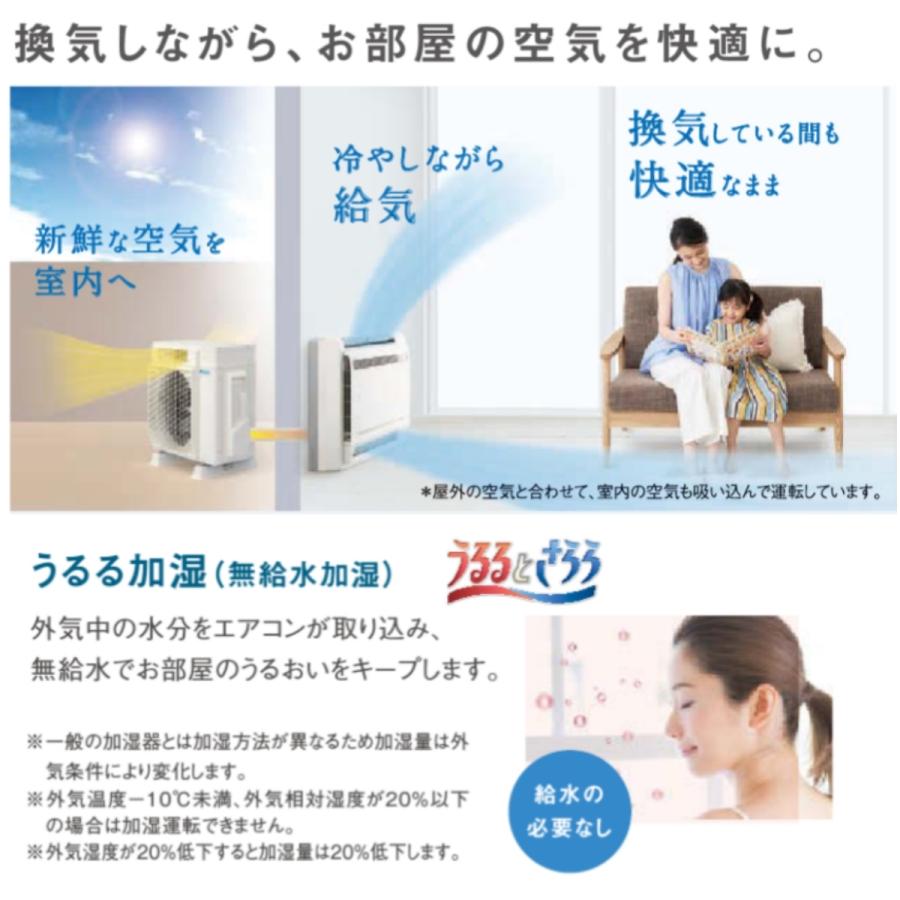 ダイキン S28ZVRV-W ホワイト 床置きエアコン 10畳用 ハウジング