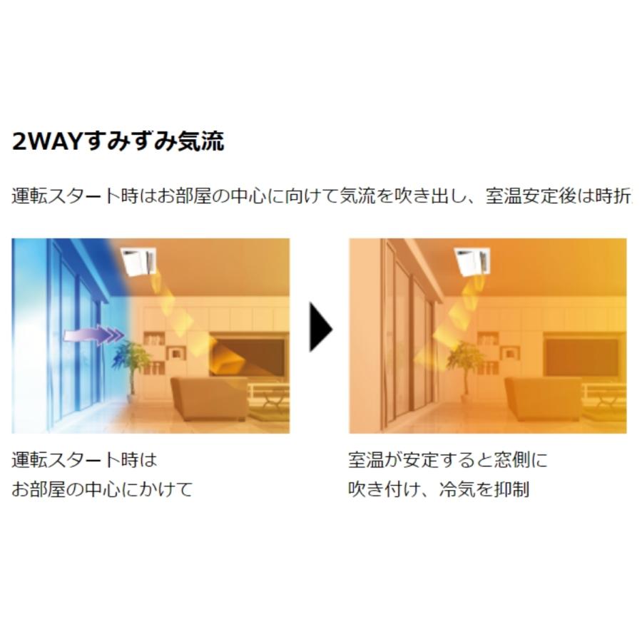 ダイキン（DAIKIN） S36ZCV-F 天井埋め込みエアコン1方向 12畳用