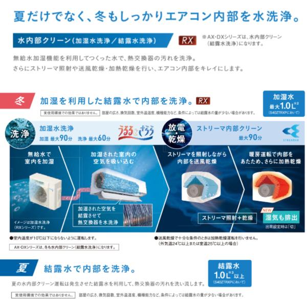 本日価格！！ S40ZTRXP-W-SET 標準取付工事費込 ダイキン エアコン DAIKIN 14畳程度 RXシリーズ うるさらX 単相200V 加湿 除湿 換気 冷暖房 快適 2022年 モデル 【OC3755100640】(131890円)