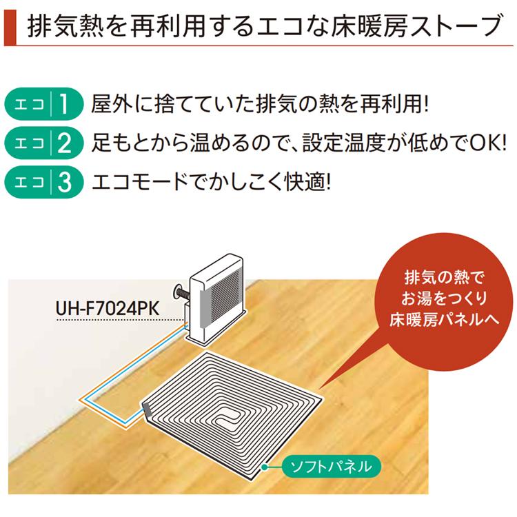 寒冷地用大型ストーブ コロナ PKシリーズ FF式輻射+床暖 主に18畳 灯油 遠赤ブレード クイックパルスバーナ シャインゴールド UH-F7024PK-N 寒冷地用大型ストーブ コロナ PKシリーズ FF式輻射+床暖 主に18畳 灯油 遠赤ブレード クイックパルスバーナ シャインゴールド UH-F7024PK-N