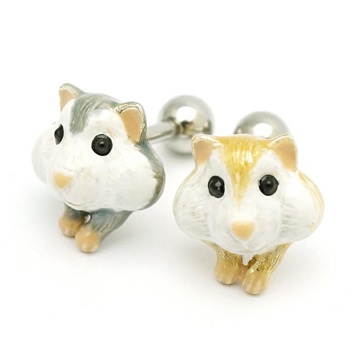 ピアス ボディピアス ボディピ ハムスター 動物 個性的 可愛い バーベル ハムスター こんにちはハムスターバーベル ネコポス不可