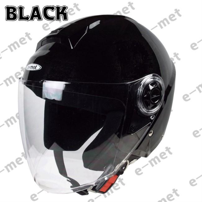 バイクヘルメット バイク ヘルメット ジェット ブラック ジェットヘルメット オススメ EJ