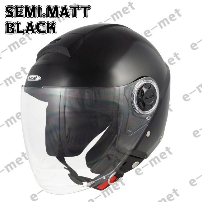 バイク ヘルメット ジェット セミマットブラック ジェットヘルメット