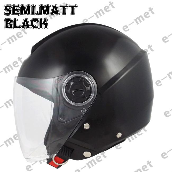 バイク ヘルメット ジェット セミマットブラック ジェットヘルメット