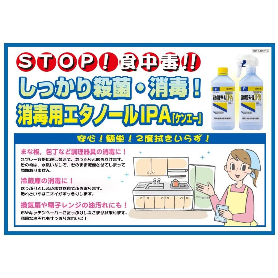 【健栄製薬】 消毒用エタノール IPA スプレー 式 500ml (指定医薬部外品)　2本セット｜e-mine｜02