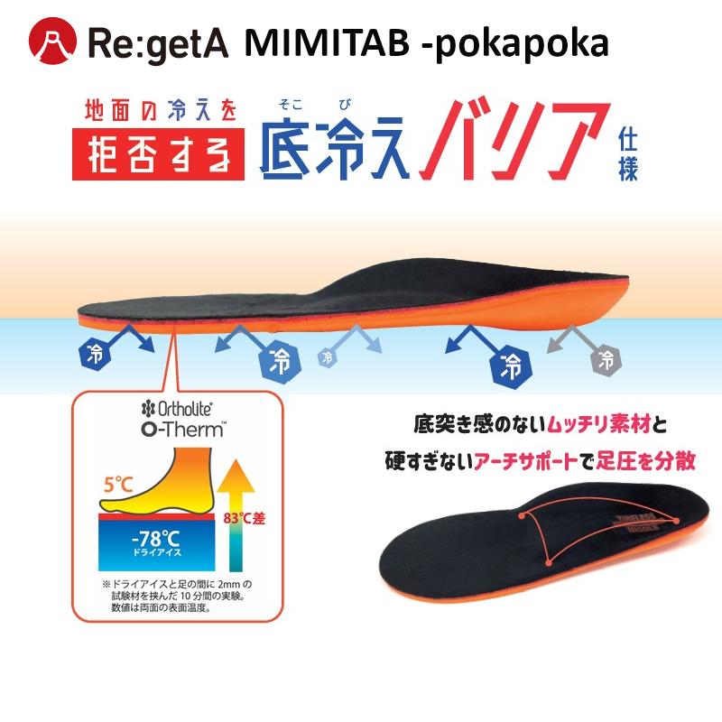 Re:getA（リゲッタ） インソール MMT-FLH MIMITAB ポカポカ つかれどめ
