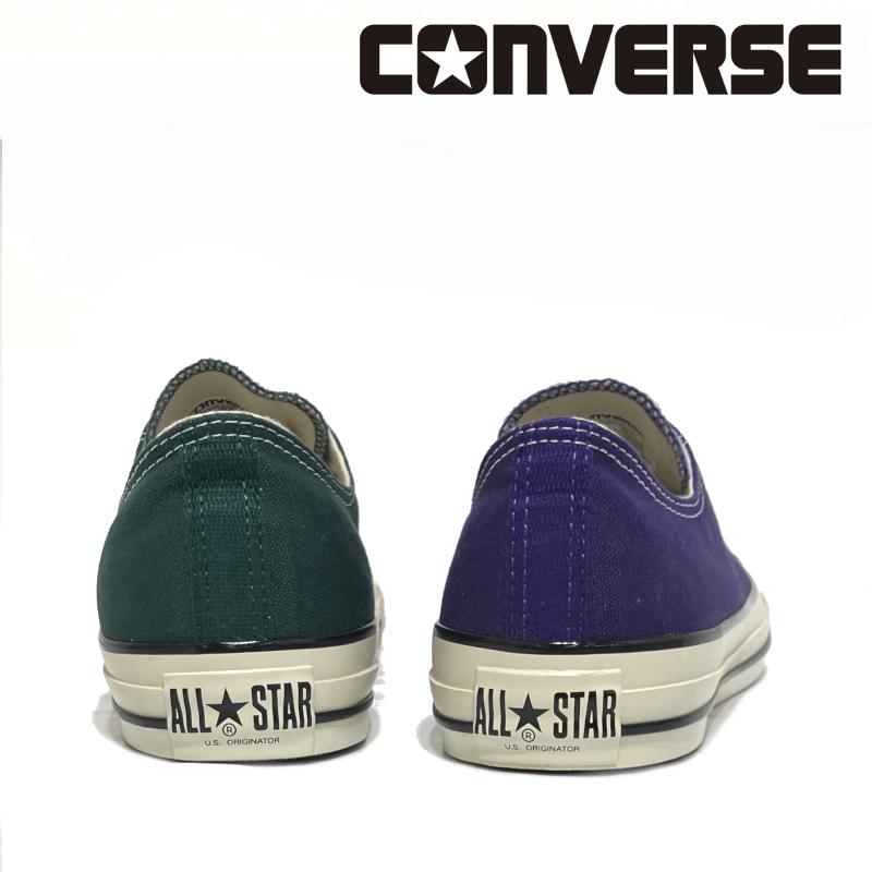 コンバース CONVERSE オールスター US OX ローカット フォレストグリーン・ブルーバイオレット｜e-minerva｜08