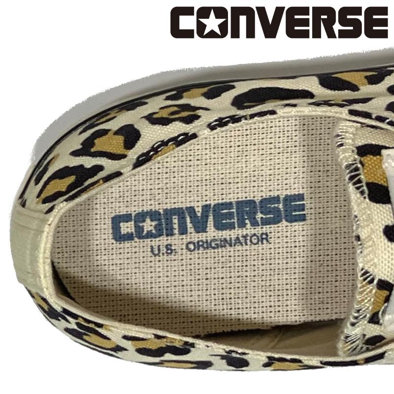 コンバース CONVERSE オールスター US レオパード OX ローカット ホワイト｜e-minerva｜07