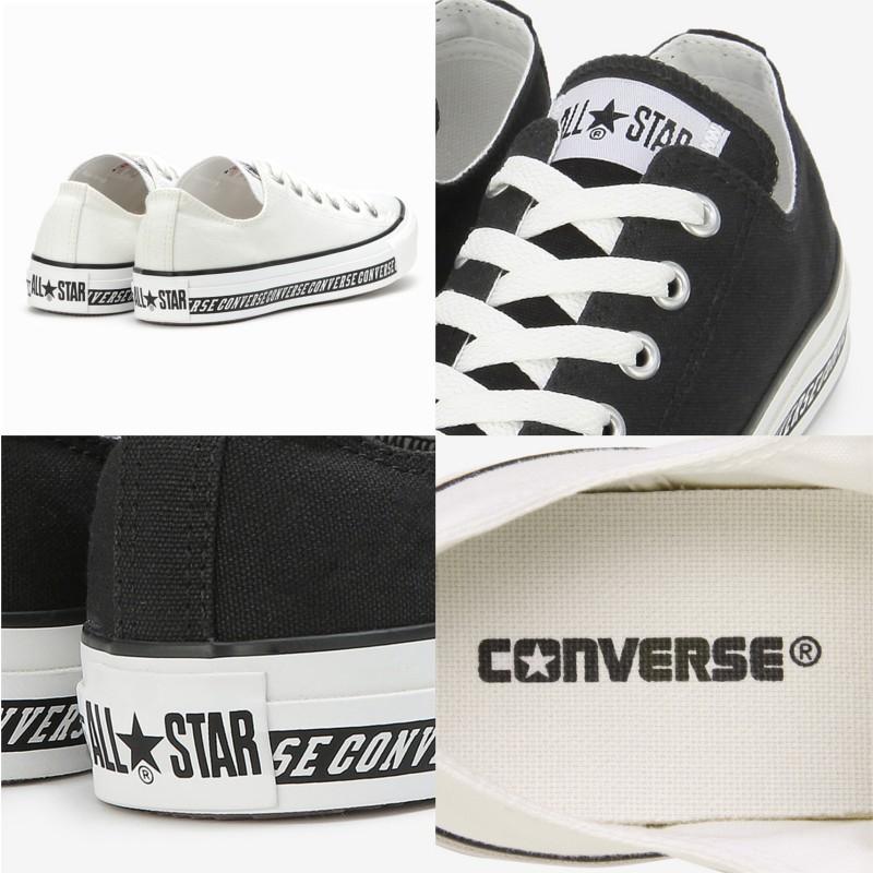 コンバース スニーカー CONVERSE オールスター ロゴライン LOGO LINE OX ホワイト・ブラック・ピンク｜e-minerva｜07